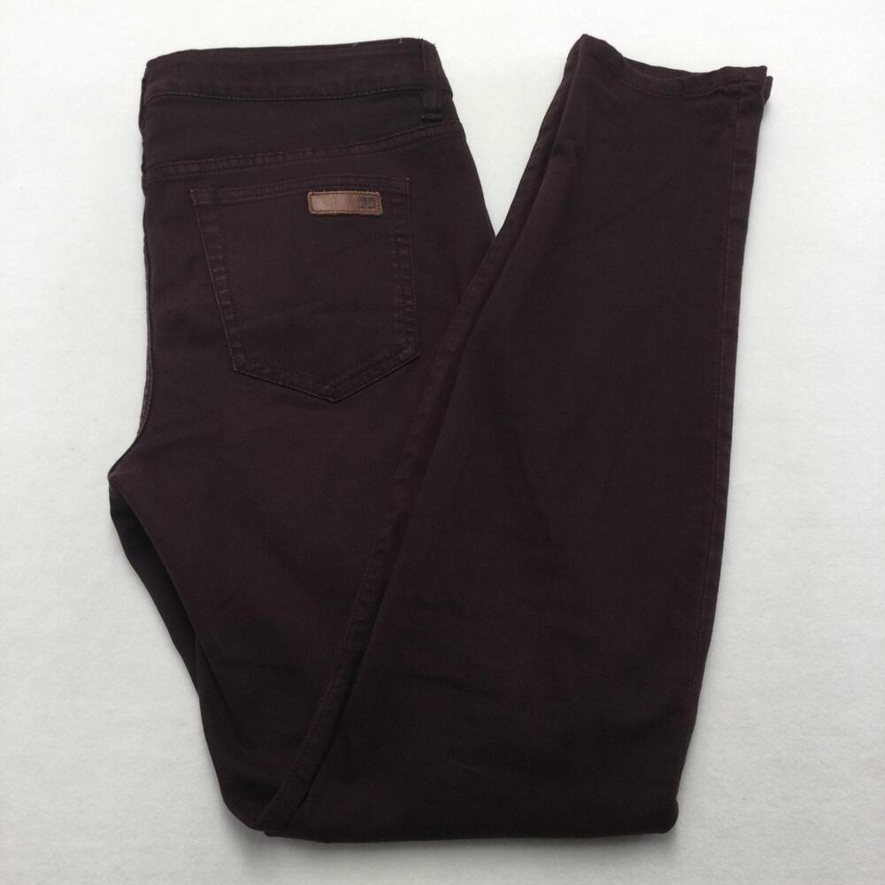 Joes Jeans Skinny Visionaire Jeans Mens 31x30 Brown Dark Denim Stretch Zip Fly